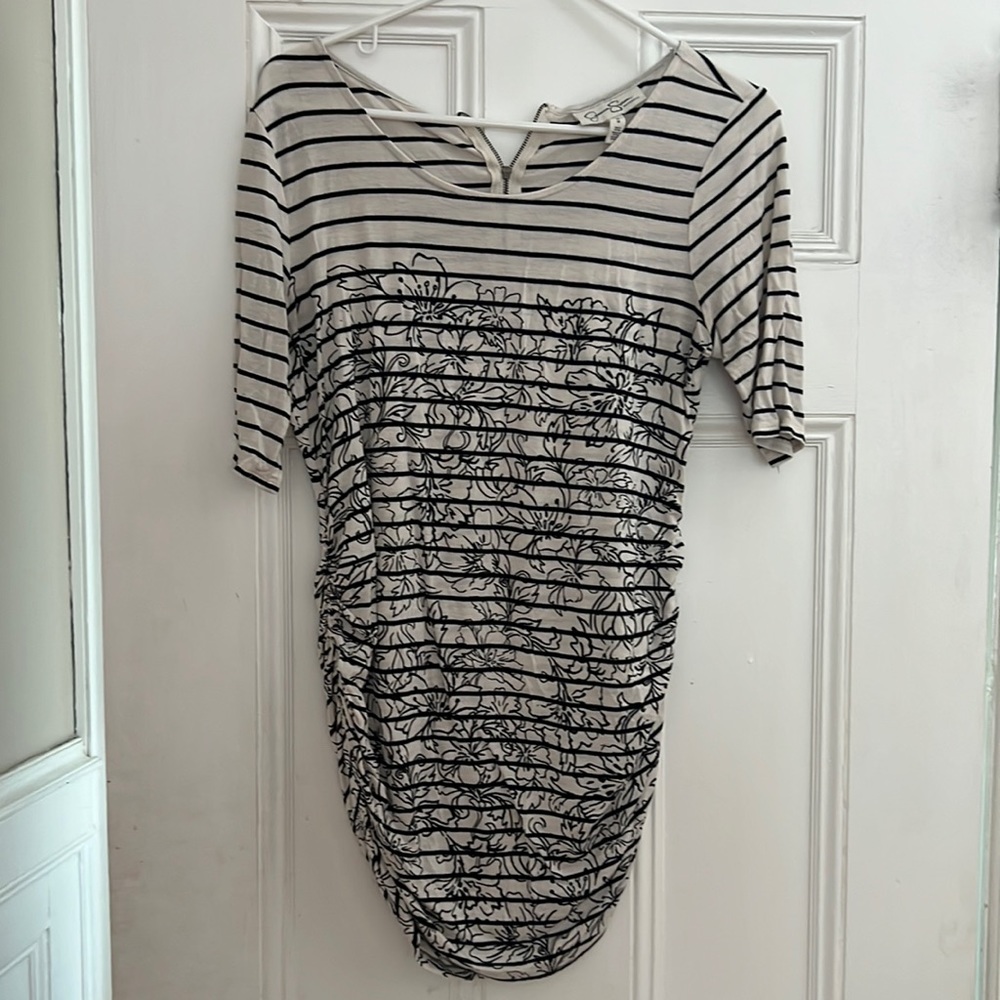 Jessica Simpson striped maternity blouse